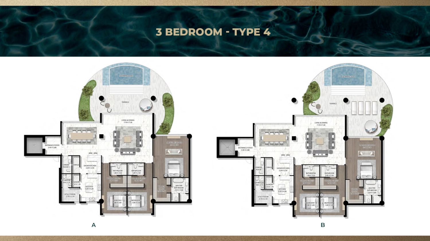 3 BR - Type A